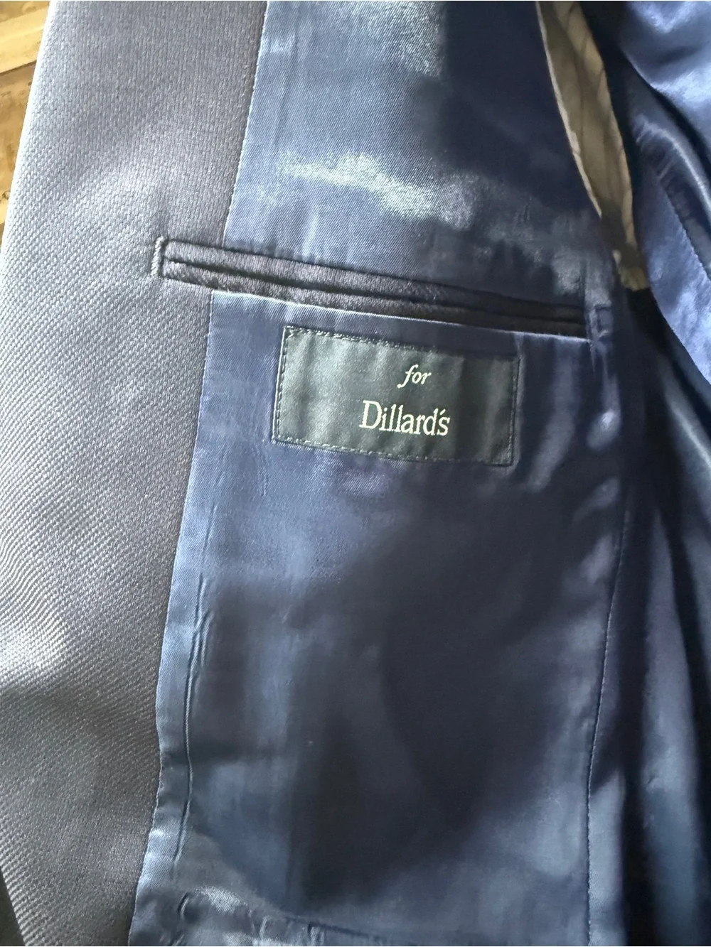 Hart Schaffner Marx Navy Single-Button Sport Coat